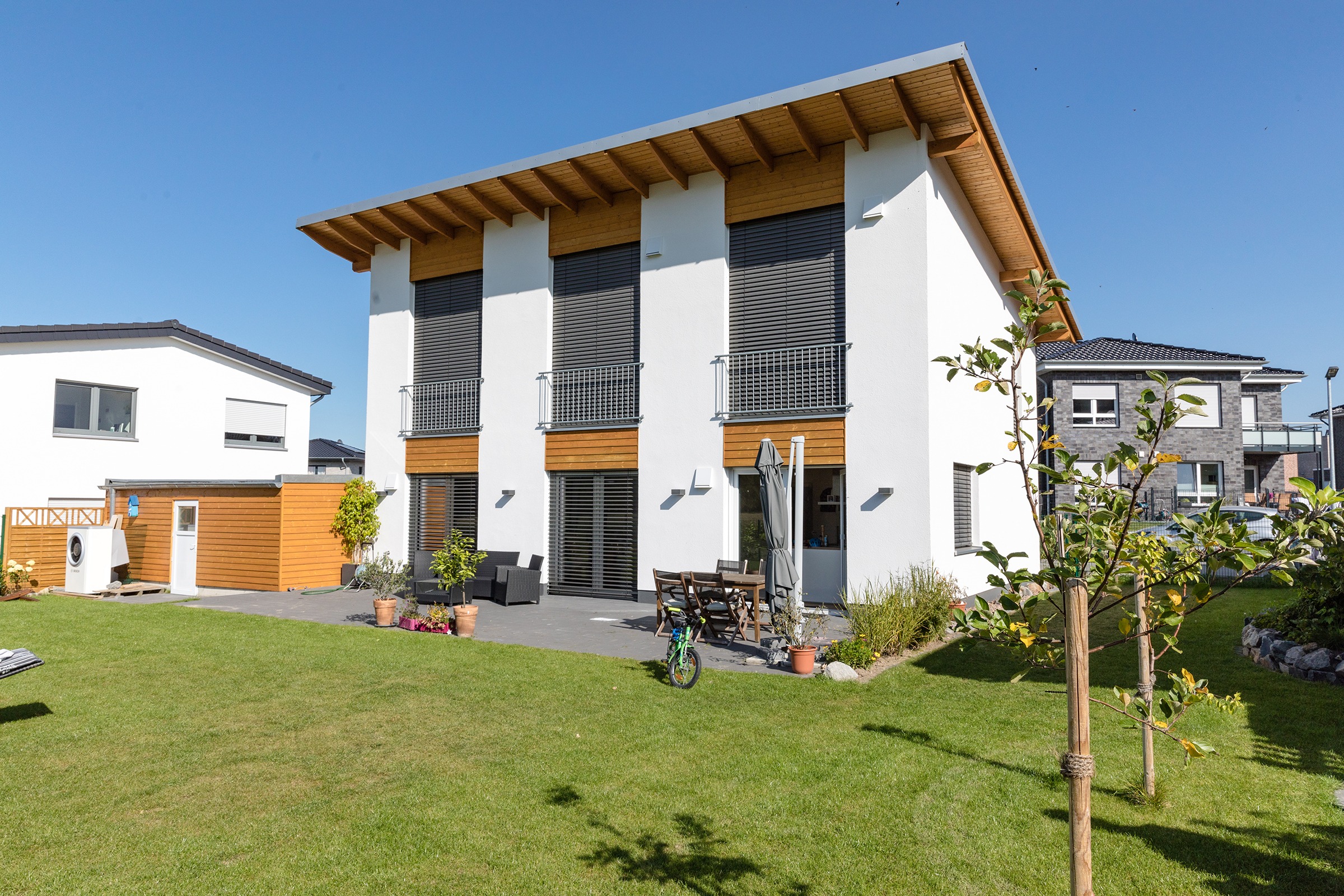 Effizienzhaus mit Pultdach