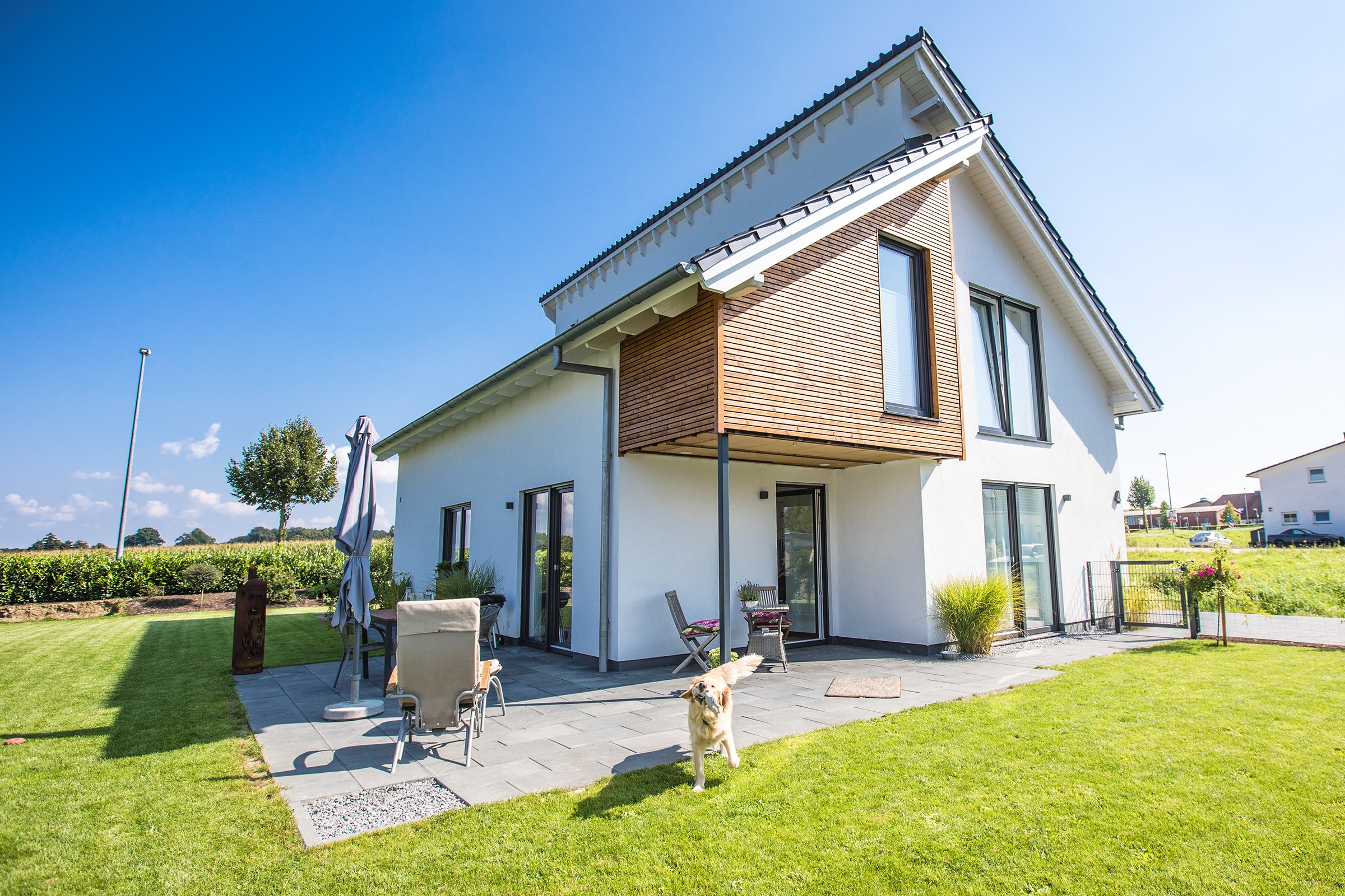 Einfamilienhaus mit versetztem Pultdach