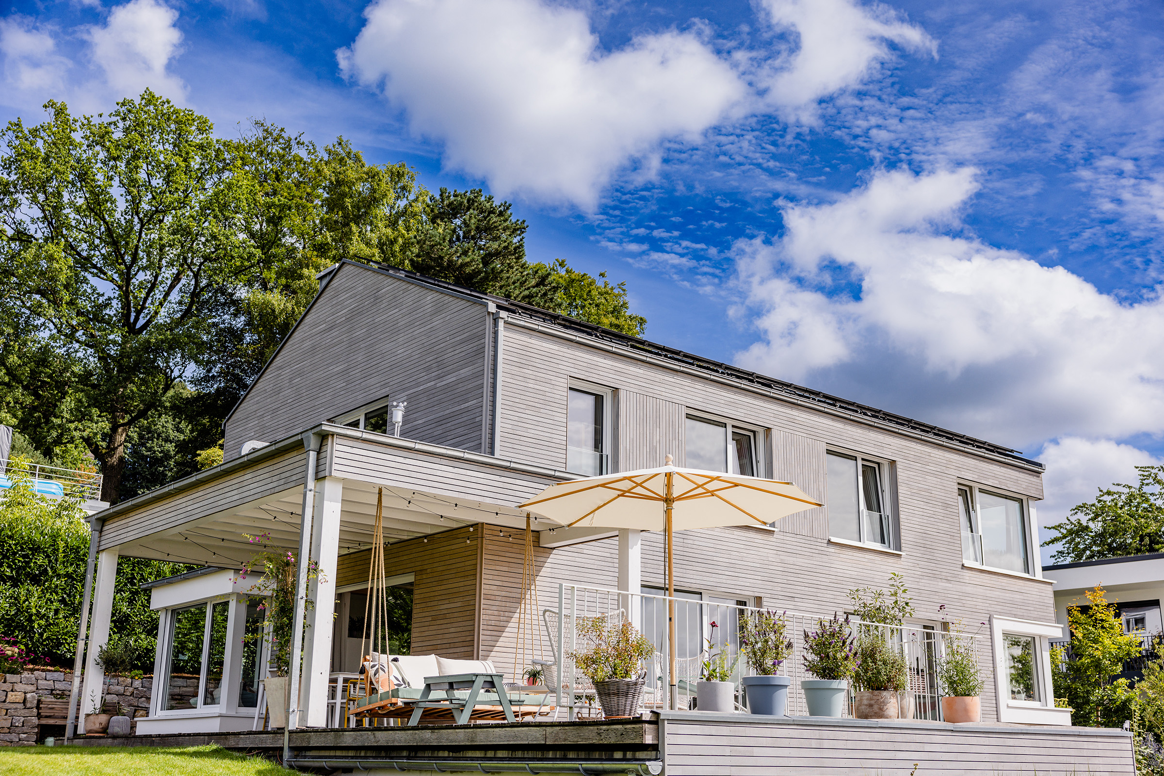 Einfamilienhaus in Hanglange