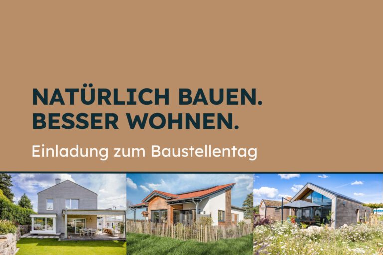 Informationsveranstaltungen zum Thema Neubau